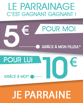 Parrainer c'est gagner ! Recevez 2€ par filleul actif
